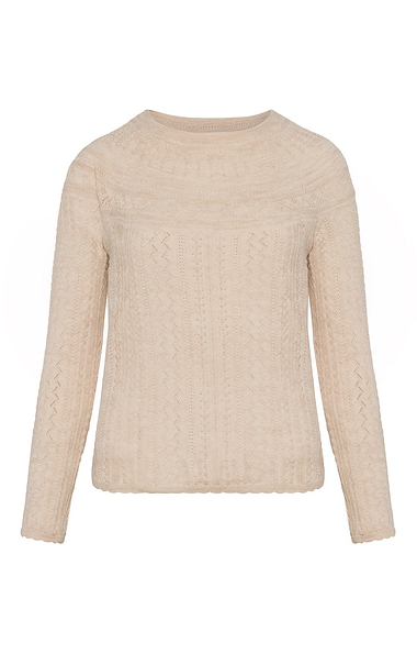 Ladies Eribe Vaila Lace Crew Neck Jumper