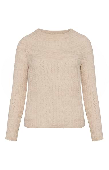 Ladies Eribe Vaila Lace Crew Neck Jumper