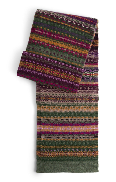 Ladies Eribe Merino Fairisle Scarf
