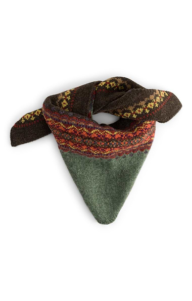 Ladies Eribe Merino Fairisle Neckerchief
