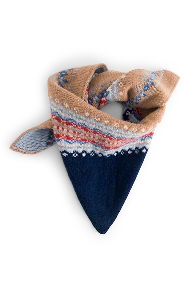 Ladies Eribe Merino Fairisle Neckerchief