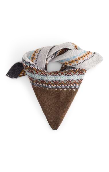 Ladies Eribe Merino Fairisle Neckerchief