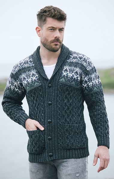 Men's Nephin Fairisle Cardigan