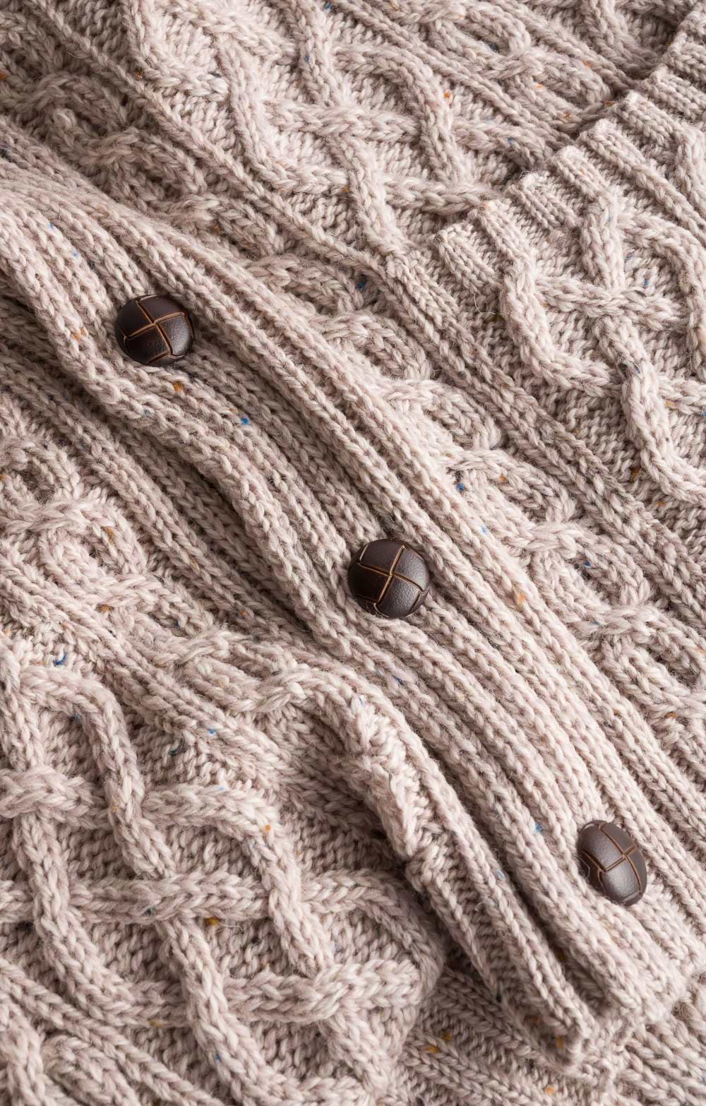 Mens Nephin Fairisle Cardigan, Grey House of Bruar