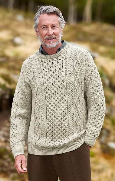 Aran Crew Neck Sweater