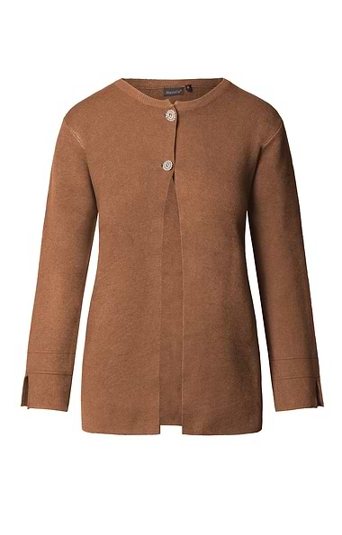 Ladies Jewel Button Cardigan