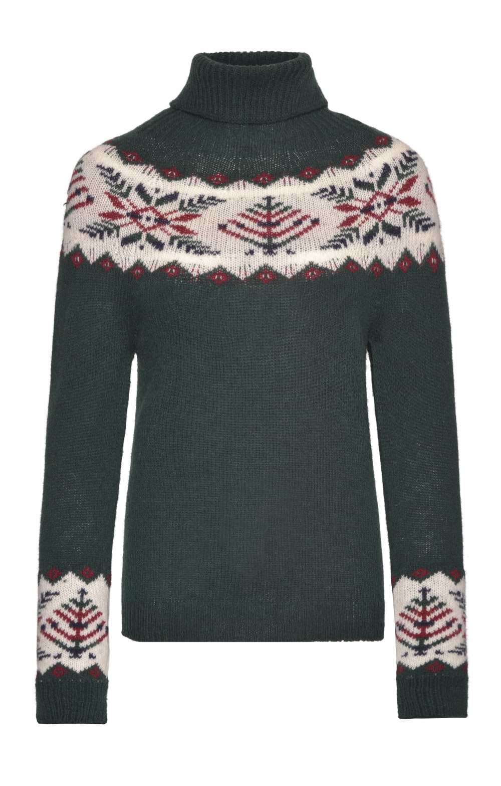 Ladies Shetland Fairisle Roll Neck House of Bruar