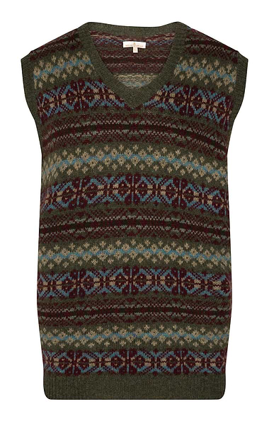 Men's Shetland Fairisle Slipover