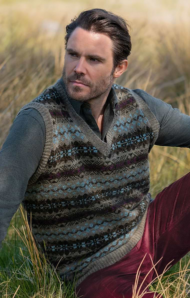 Men's Shetland Fairisle Slipover
