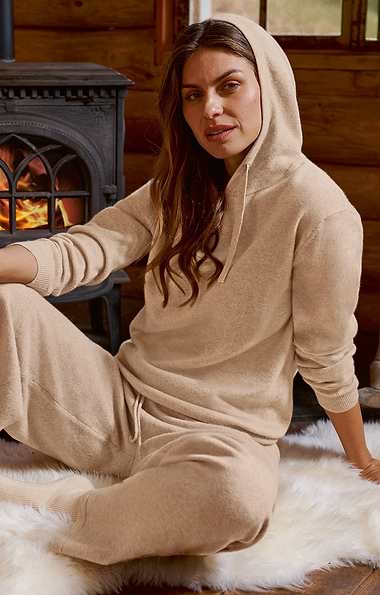 Ladies Pure Cashmere Jogging Top