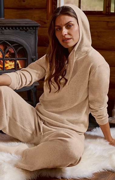 Ladies Pure Cashmere Jogging Top