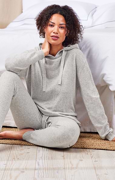 Ladies Pure Cashmere Jogging Top