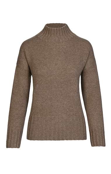 Ladies Cashmere Turtle Rib