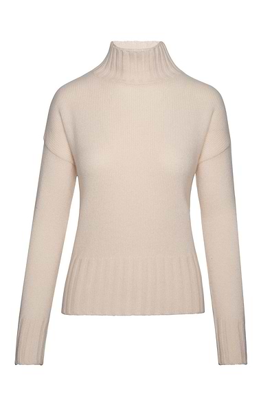 Ladies Cashmere Turtle Rib