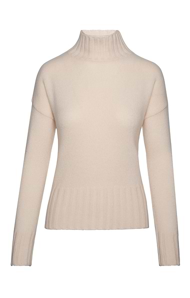 Ladies Cashmere Turtle Rib