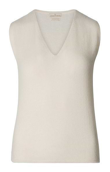 Ladies Cashmere Sleeveless V Neck Top