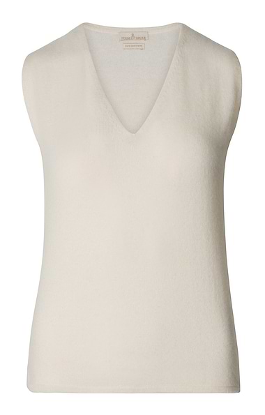 Ladies Cashmere Sleeveless V Neck Top