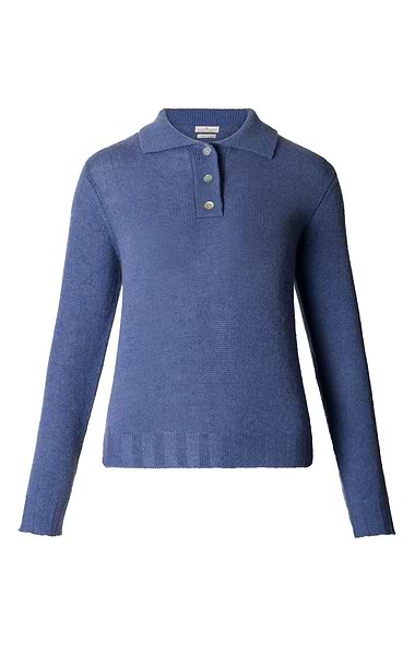 Ladies Cashmere Shirt Neck