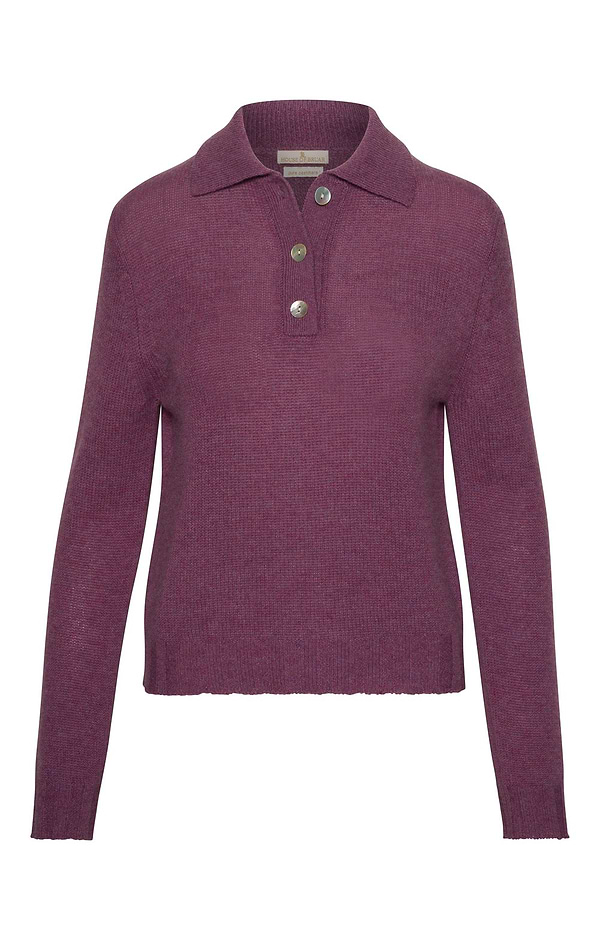 Ladies Cashmere Shirt Neck