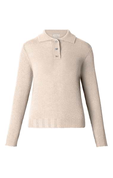 Ladies Cashmere Shirt Neck