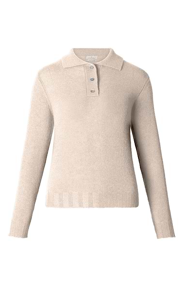 Ladies Cashmere Shirt Neck