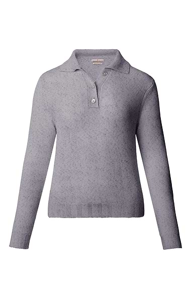 Ladies Cashmere Shirt Neck