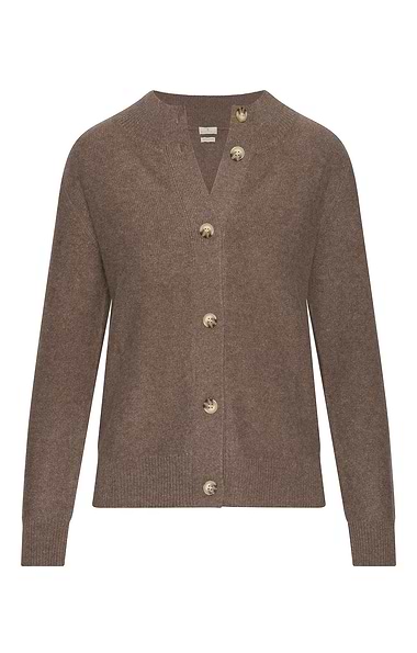 Ladies Cashmere Modern Cardigan