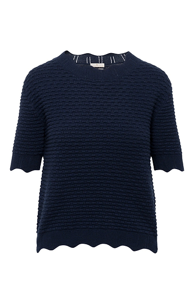 Ladies House of Bruar Cashmere Short Sleeve Jumper