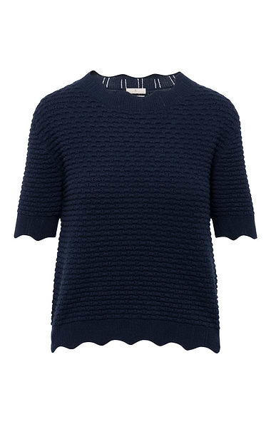 Ladies House of Bruar Cashmere Short Sleeve Jumper
