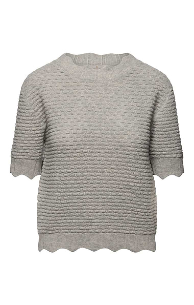Ladies House of Bruar Cashmere Short Sleeve Jumper