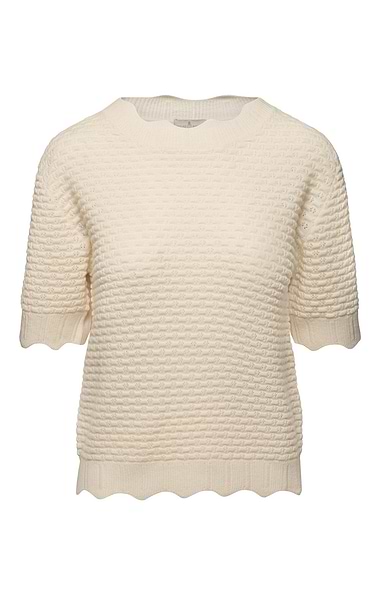 Ladies House of Bruar Cashmere Short Sleeve Jumper