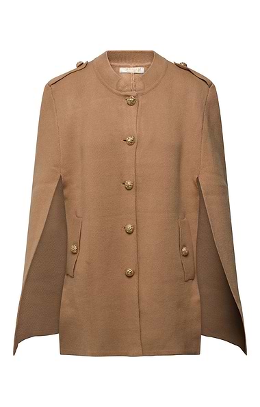Ladies Knit Military Cape