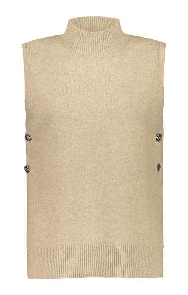 Ladies Button Side Knitted Tank
