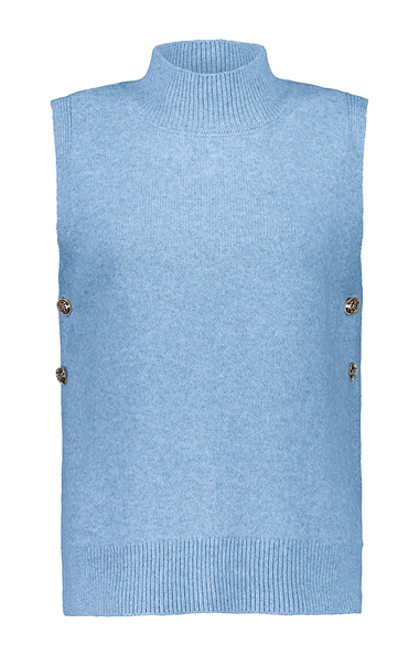 Ladies Button Side Knitted Tank