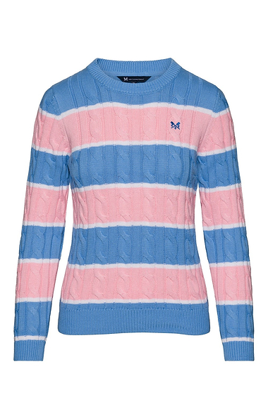 Ladies Crew Clothing Heritage Cable Knit Jumper