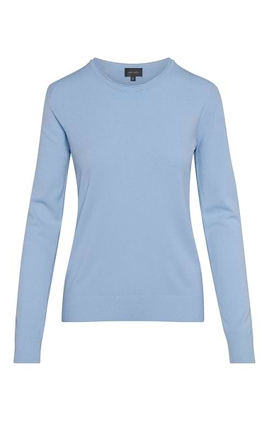 Ladies Long Sleeve Knitted Crew Pullover