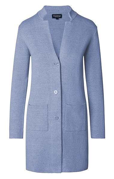 Ladies Pure Cotton Knit Long Cardigan