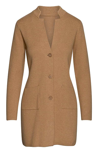 Ladies Pure Cotton Knit Long Cardigan