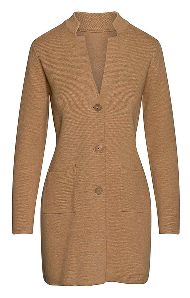 Ladies Pure Cotton Knit Long Cardigan