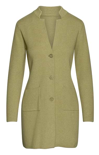 Ladies Pure Cotton Knit Long Cardigan