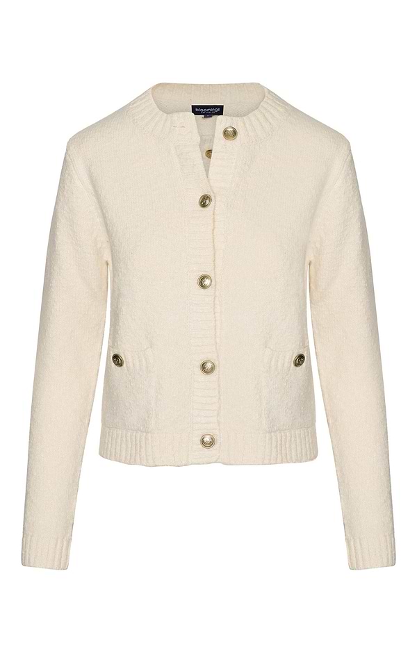 Ladies Cotton-Rich Glitter Cardigan