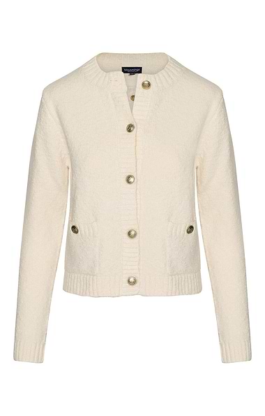Ladies Cotton-Rich Glitter Cardigan