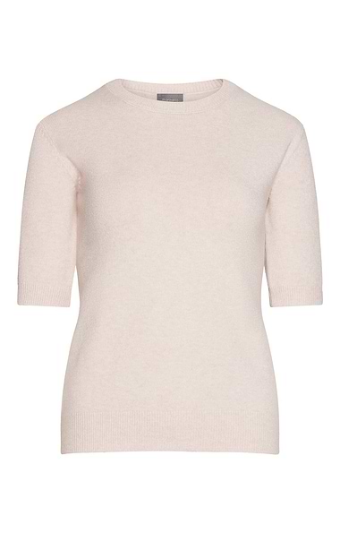 Ladies Short Sleeved Knit Crew Neck Jumper