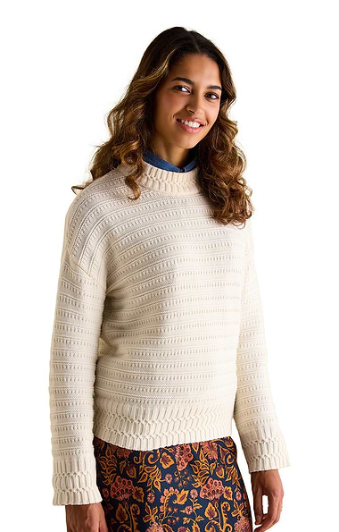 Ladies Joules Bernie Knitted Crew Neck Jumper