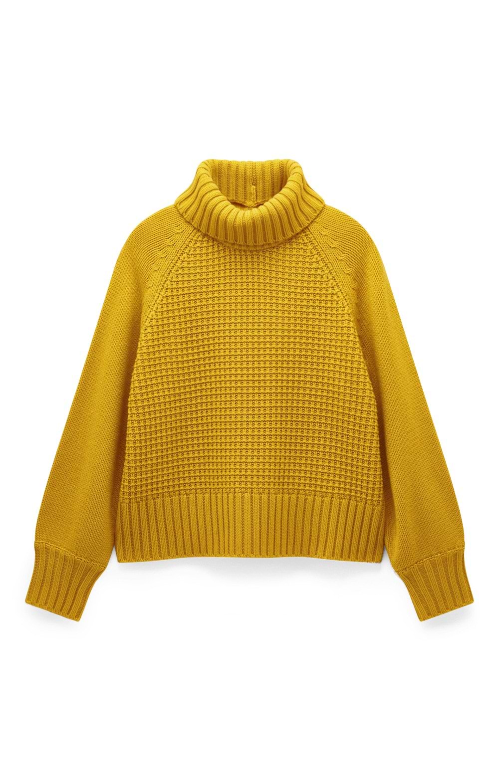 ルシェルブルー Crew Neck Boil Knit Tops イエロー完売 LE CIEL BLEU（ルシェルブルー）の「Color Low Gauge Knit Tops