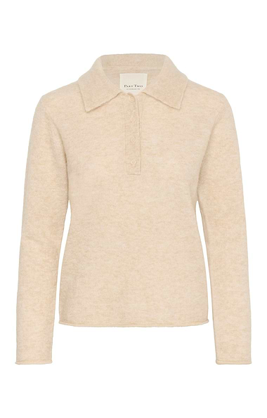 Ladies Part Two Silya Wool Rich Collared Sweater