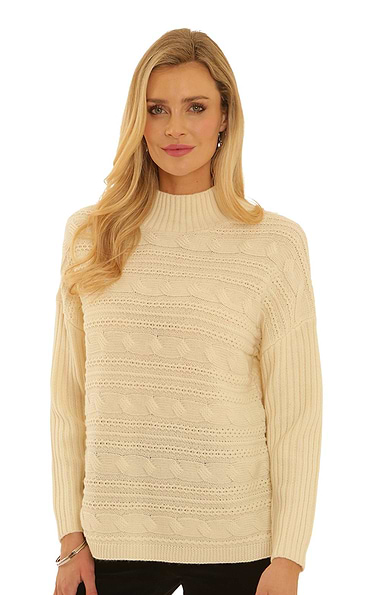 Ladies Pomodoro Cable Jumper