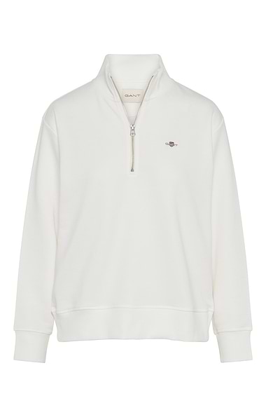Ladies Gant Shield Half Zip Sweatshirt