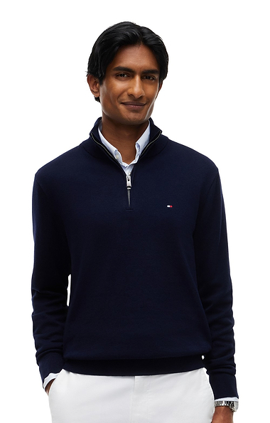 Men's Tommy Hilfiger Half-Zip Mock Turtleneck Jumper