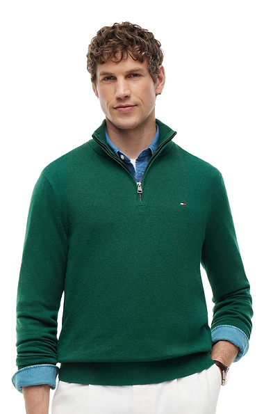 Men's Tommy Hilfiger Half-Zip Mock Turtleneck Jumper
